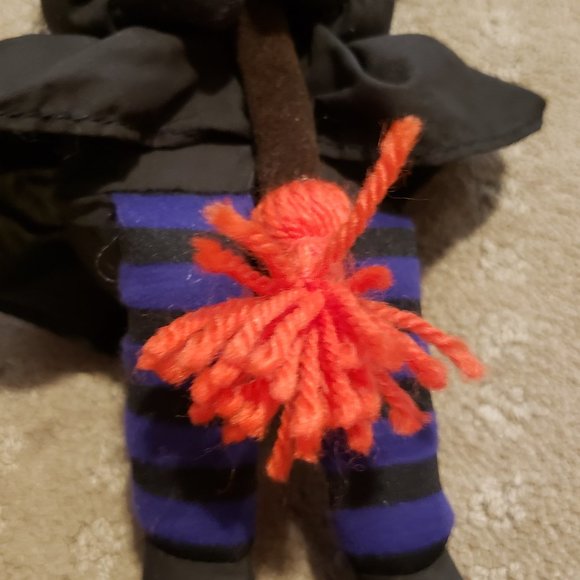 Vintage People Pals Witch Plush Toy Black OS Halloween Retro 90s Stuffed Animal - Picture 6 of 11